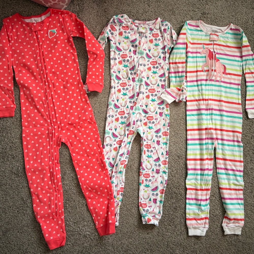Simple Joys by Carters One Pieces pajamas with Classic patterns